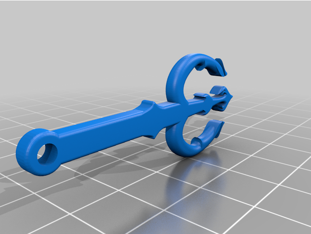 Dreizack Schlüsselbund giorgostso 3D print model - Mito3D