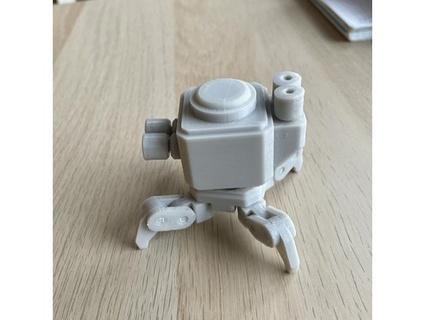 tank head bot robomax 3d print model - Mito3D