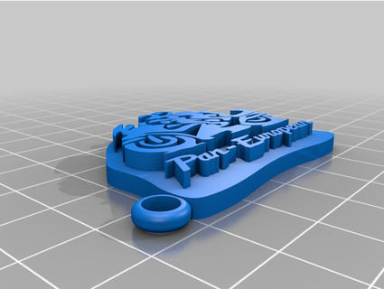 honda pan european keychain matimon 3d print model - Mito3D