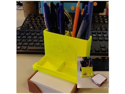 desk organizer einfach total 3d print model - Mito3D