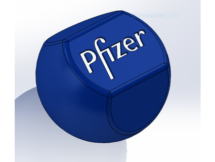 pfizer fresatura macchina rapido attraversare maniglia pfizersavedus 3d print model - Mito3D