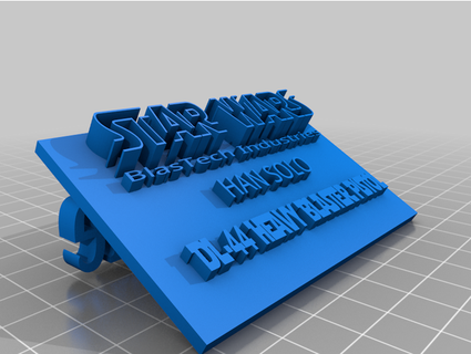star wars dl44-plate aztech13 3d print model - Mito3D