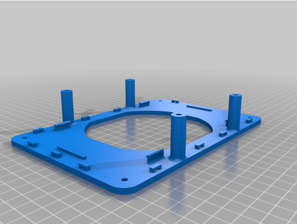 bigtreetech ahtapot v1x açık kabuk 120mm hayran wombat11 3d print model - Mito3D