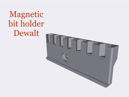 magnétique bit titulaire soutien dewalt dcf887 funkyfeelporche 3d print model - Mito3D