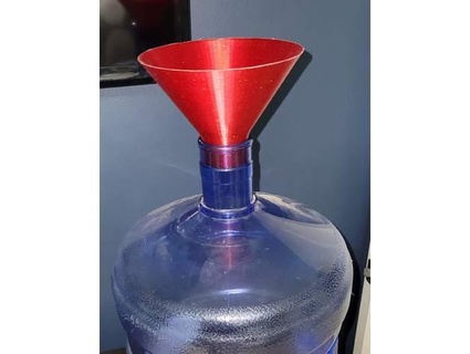 5 gallon l'eau jub entonnoir rupetechnologies 3d print model - Mito3D