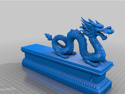 smoking dragon incense holder punkrawker 3d print model - Mito3D