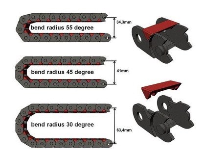 ar câble chaîne lien ouvert arec r1 3d print model - Mito3D