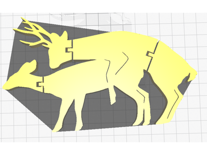 articulating deer mating dugy40 3d print model - Mito3D