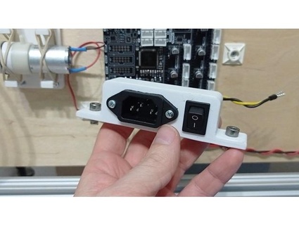 power connector holder 2020 v-slot max altera 3d print model - Mito3D