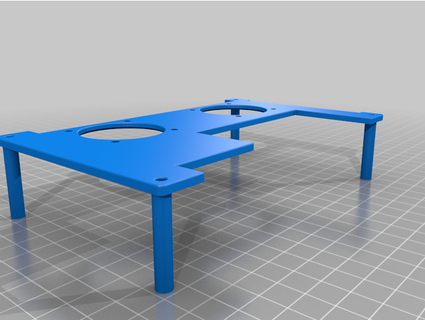 octopus pro fan mount bluedun 3d print model - Mito3D