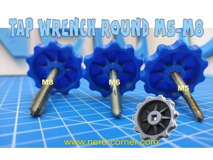 tap wrench m5 m6 m8 nerdcorner 3d print model - Mito3D