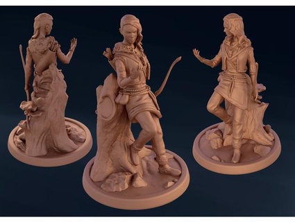 tribal spellcaster - tabletop miniature tonymurchison 3d print model - Mito3D