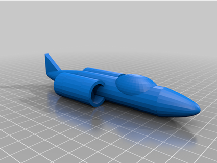 low poly space ship noelastrom 3d print model - Mito3D