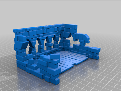 ville ruines vol1 tester modèle legrostruc 3d print model - Mito3D
