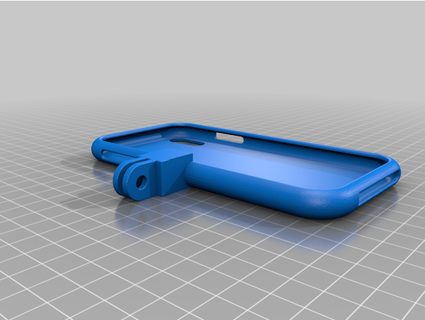 iphone xs durum kılıf gopro adaptör Hugoburg 3d print model - Mito3D