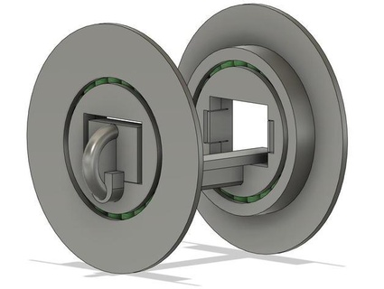 airsoft filament reel bearings mpsmv2 sablknight 3d print model - Mito3D