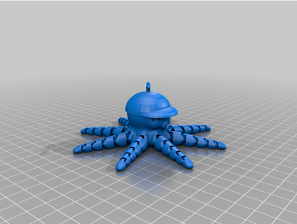 octopus flying hat 27raymoc 3d print model - Mito3D