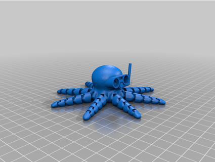 octopus scuba mask 27raymoc 3d print model - Mito3D