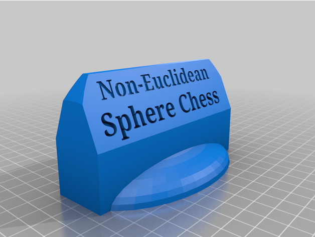 non-euclidean chess - sphere tilter yablonsky 3D print model - Mito3D