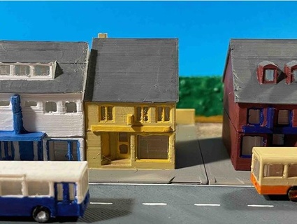 village house 2 - bakery z-scale bonnerbiber 3d print model - Mito3D