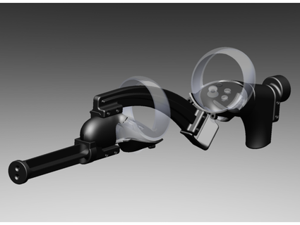 vr práctico disparo controlar2 blobworks 3d print model - Mito3D