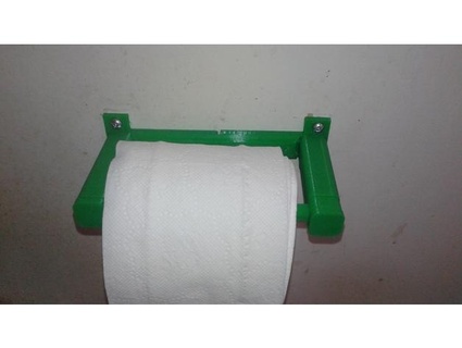 minimalist quick change toilet paper holder split base djmcu 3d print model - Mito3D
