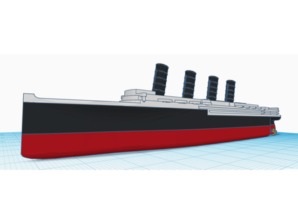 sencillo rms lusitania versión 20 gamma delta 3d print model - Mito3D