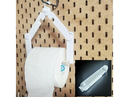 foldable toilet paper hanger camping dusdlgh  3d print model - Mito3D