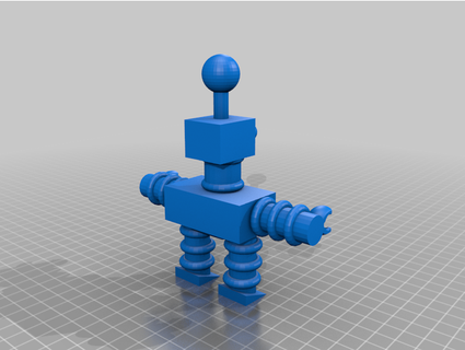 robo man Kral 3d print model - Mito3D