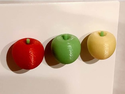 apple magnet pirotsuku 3d print model - Mito3D