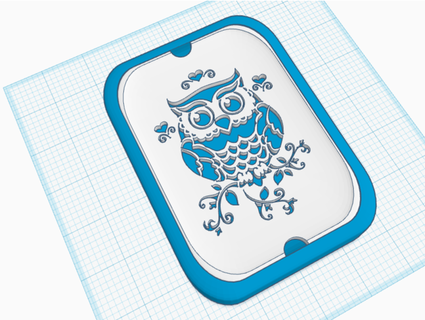 gufo sapone piatto rinnegato geek 3d print model - Mito3D