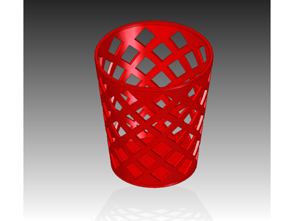 pen cup tthayer1 3d print model - Mito3D