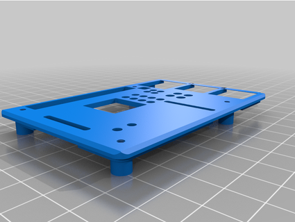 rpi 4b slim case w screws lat0102 3d print model - Mito3D