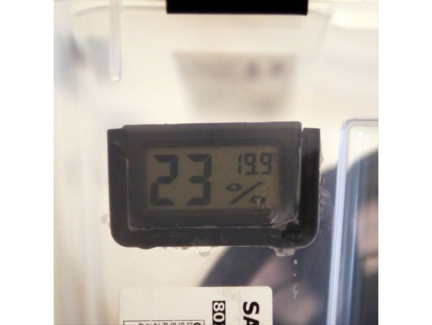 Feuchtigkeit Temperatur Meter montieren trocken Boxen stark 3D print model - Mito3D