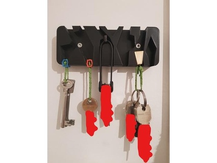 key organizer key hanger key holder julianbb  3d print model - Mito3D