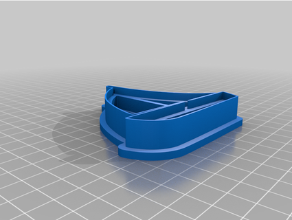 yelken tekne kurabiye kesici soruyorum 3d print model - Mito3D