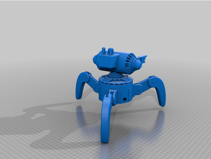 araña ataque zumbido tonto pila completa 3d print model - Mito3D