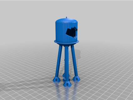 water tower iii weelittlecars 3d print model - Mito3D