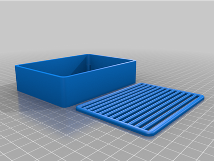 simple soap holder drip grid lh4284 3d print model - Mito3D
