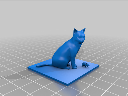 low poly cat mouse leopardgeckio1 3d print model - Mito3D