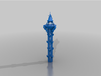 breath wild sheikah tower light aers 3d print model - Mito3D