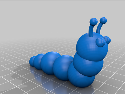 gusano worm kokolomon3d 3d print model - Mito3D