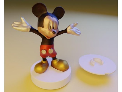 mickey rato 3d figura tonies rfid estrela 3d print model - Mito3D