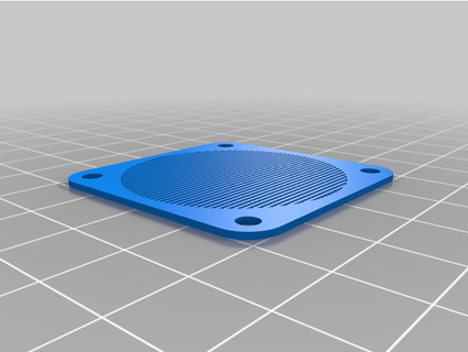 anpassbar Ventilator Grill Gittergewebe Filter josephclarke333 3d print model - Mito3D