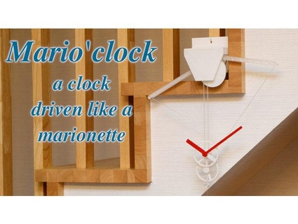 mario'clock - clock driven like marionette shiura 3d print model - Mito3D