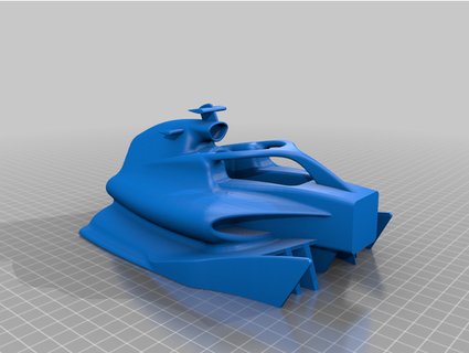nose flaps chassis halo honeybajjar 3d print model - Mito3D