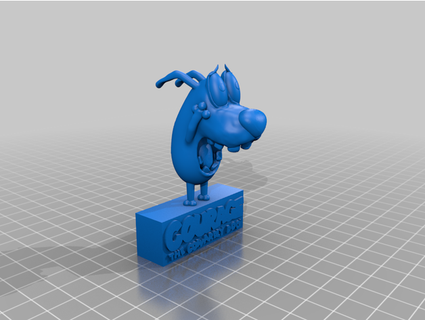 Mut feige Hund hauntsandmore 3d print model - Mito3D