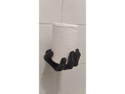 hand towel toilet paper hanger techandart3d 3d print model - Mito3D