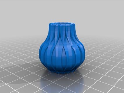 einfach gemustert Vase Papajib 3d print model - Mito3D