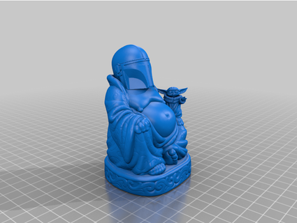 mando buddha w grogu dzpinoy8 3d print model - Mito3D